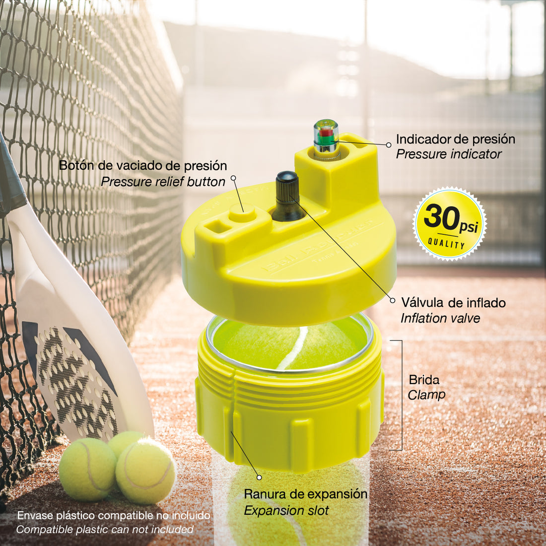Ball Rescuer | Presurizador de pelotas de Padel y Tenis